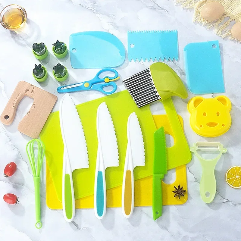 Kids Outdoor Kitchen Set - Real Cooking Toddler Children Cooking Set