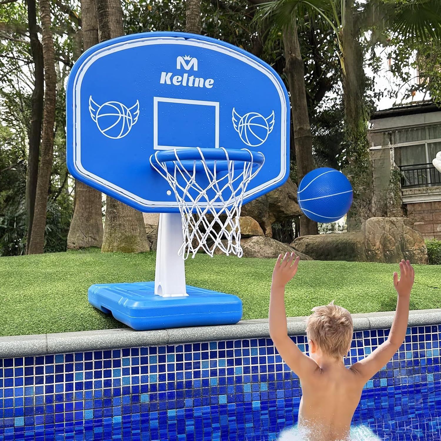 Outdoor Kid - Large Swimming Pool Basketball Hoop with
