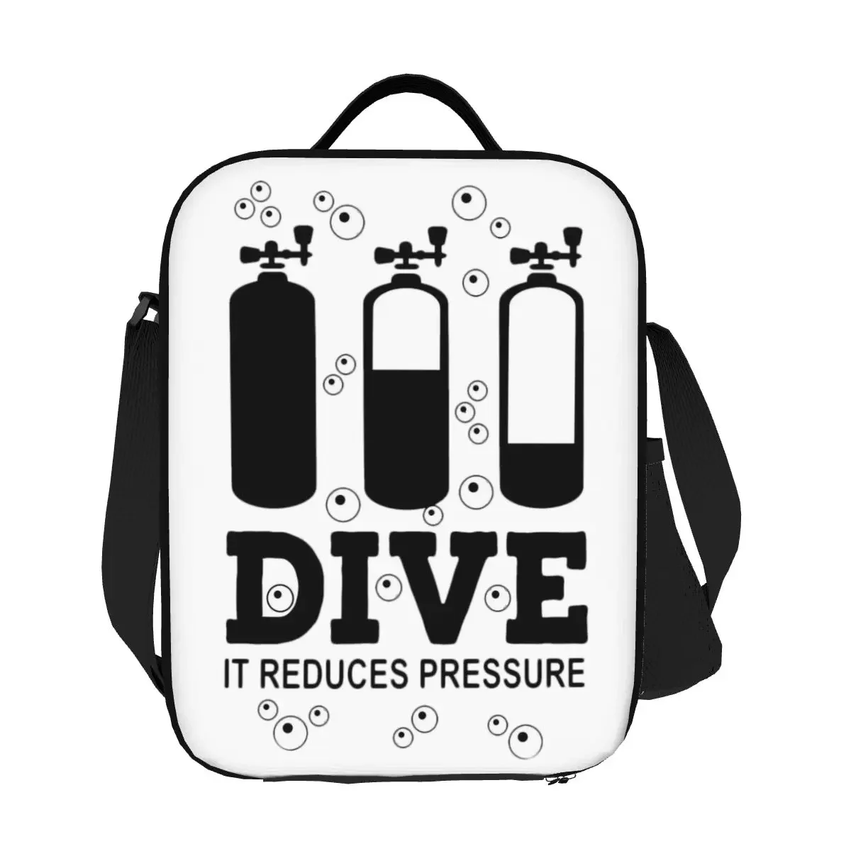 Kids Outdoor Quotes - Scuba Diving Insulated Lunch Bag for