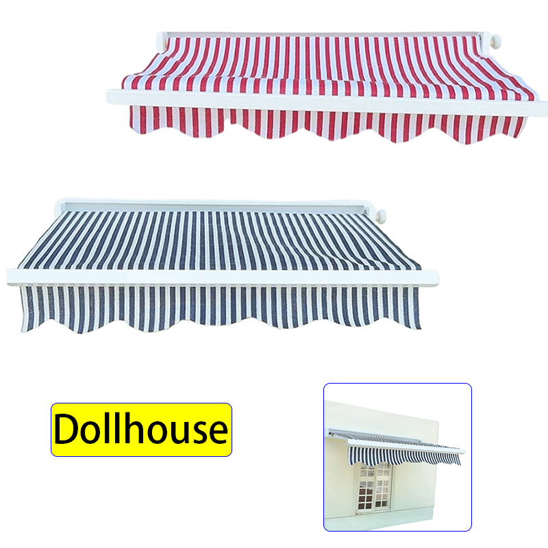 Kids Outdoor Decor - 1/12 Dollhouse Simulation Awning Model Dollhouse
