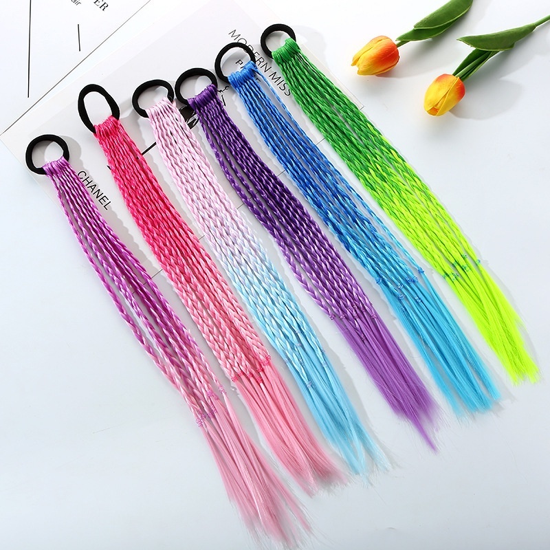 Kids Outdoor Decor - 1 PCS New Girls Colorful Wigs
