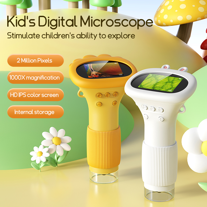 Kids.Outdoor Utensils - 2.0 Inch Mini Pocket Microscope 1000X