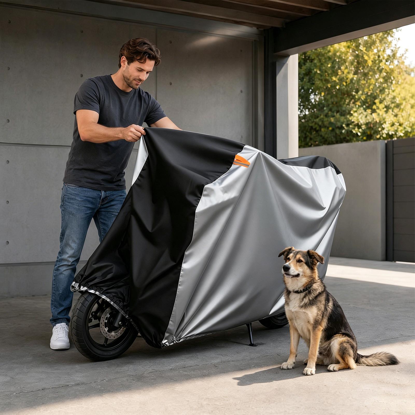 Outdoor Kid - Motorcycle Cover Waterproof Outdoor Waterproof Windproof