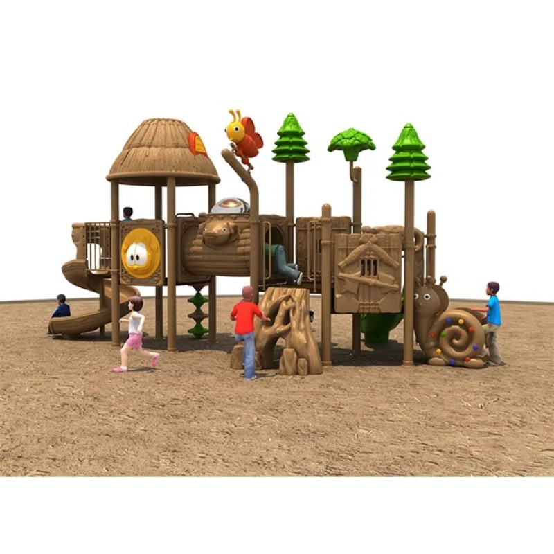 Kids Outdoor Playground - Playground Outdoor Kids Slide With Swings
