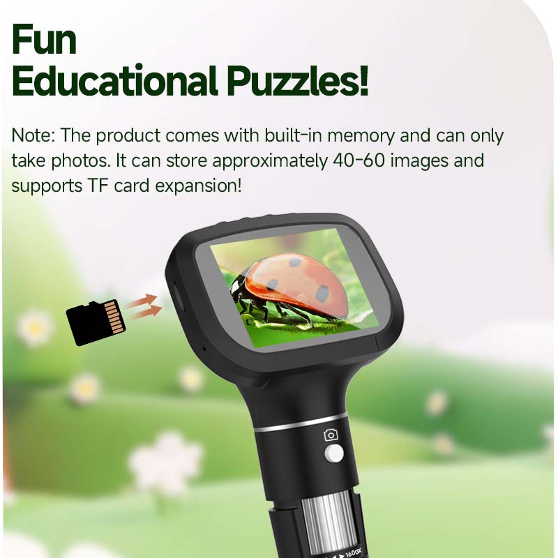 2.4 Inch Mini Microscope 1600X - Kids.Outdoor Utensils 评论和价格