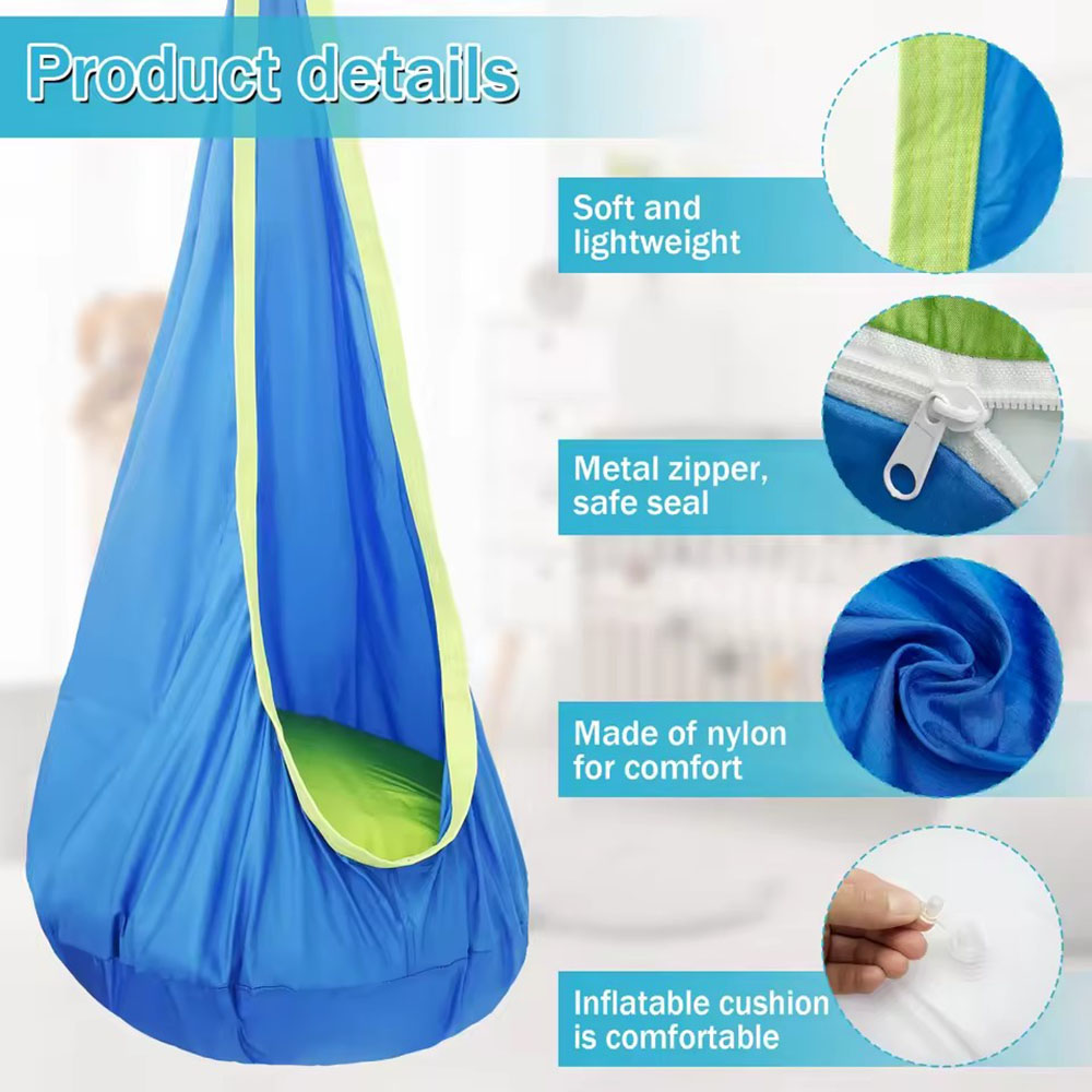 Kids Pod Swing Seat Nylon Hang - Kids Outdoor Hanging Chair 评论和价格