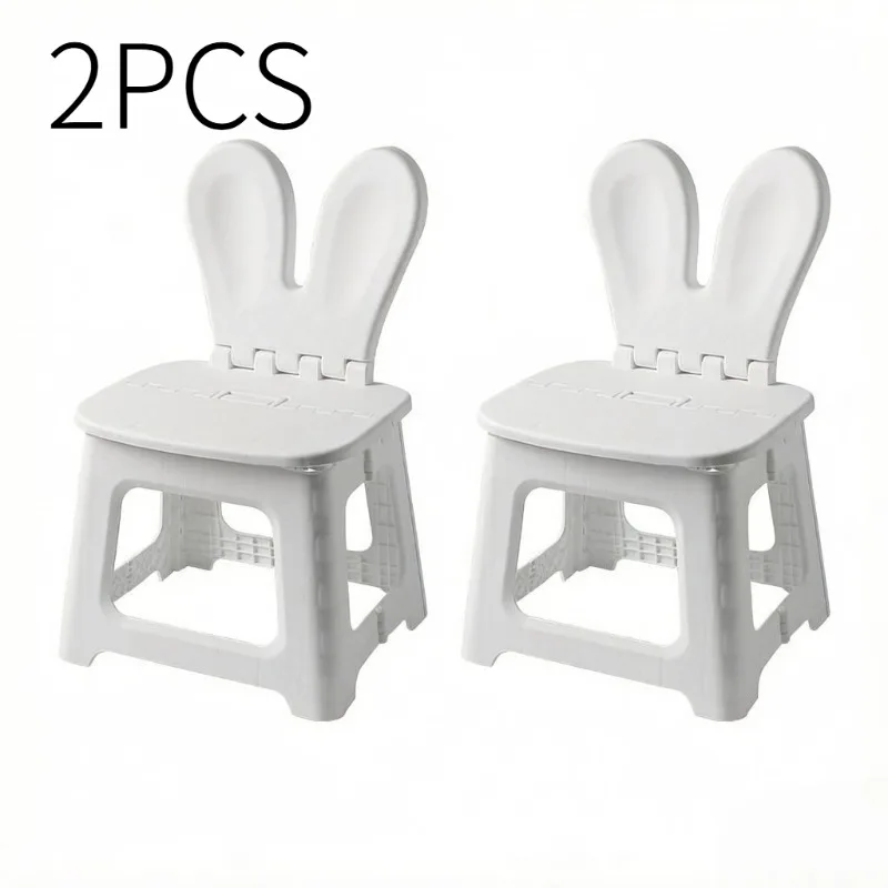 2PCS Thickened Rabbit Cartoon  - Kids Outdoor Folding Chair 评论和价格