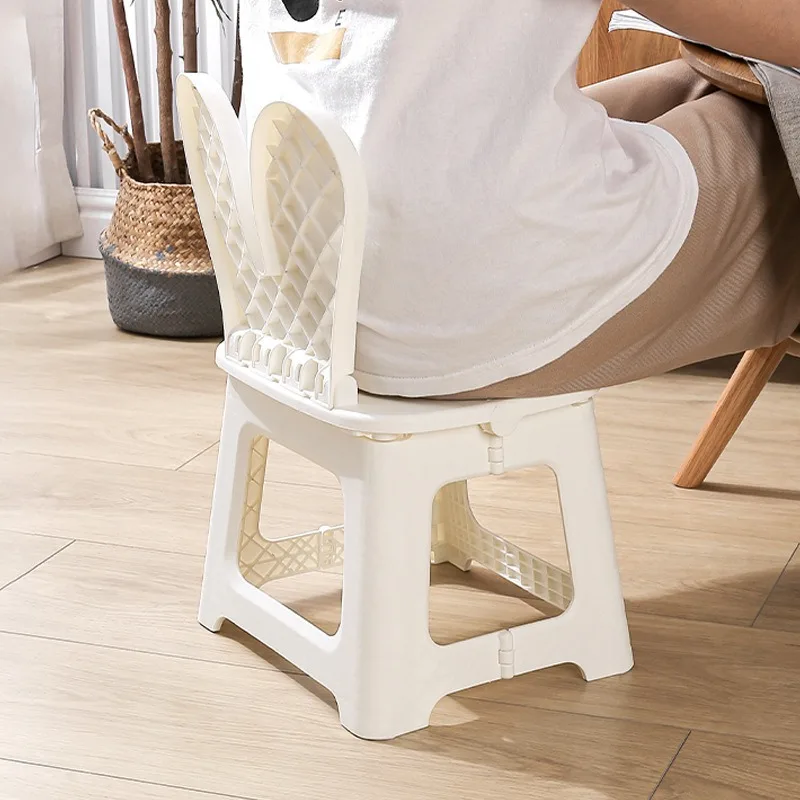 2PCS Thickened Rabbit Cartoon  - Kids Outdoor Folding Chair 评论和价格