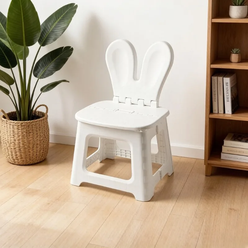 2PCS Thickened Rabbit Cartoon  - Kids Outdoor Folding Chair 评论和价格