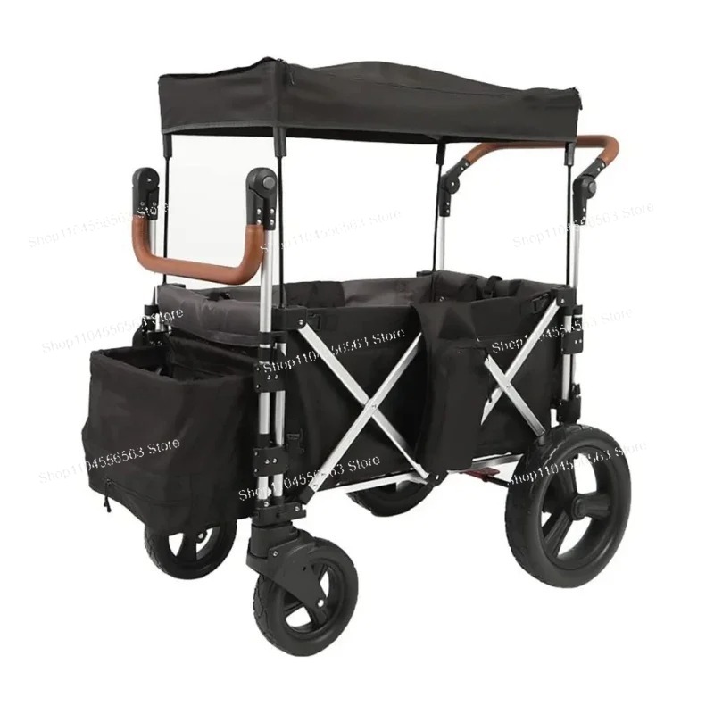 2-Seat Folding Wagon with Cano - Kids.Outdoor Utensils 评论和价格