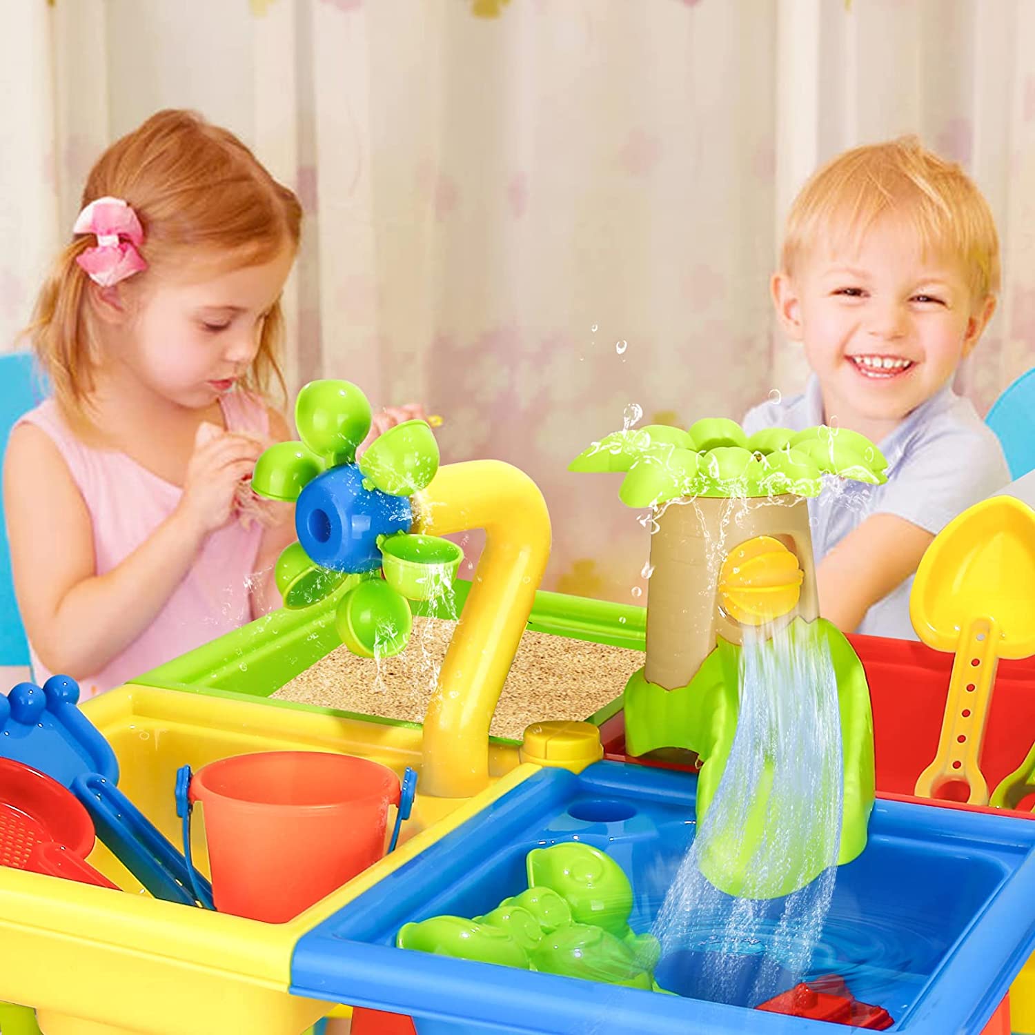 Beach Table Sand Play Toys Chi - Kids Outdoor Water Play 评论和价格