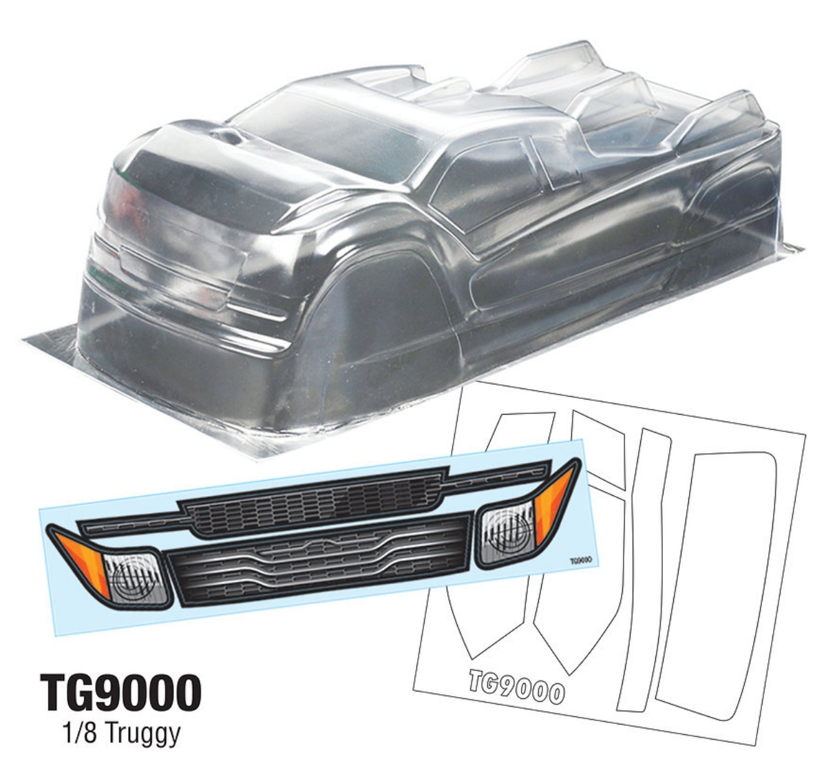 TG9000 1/8 Truggy Body fit Tea - Tamiya Model Paint Set 评论和价格