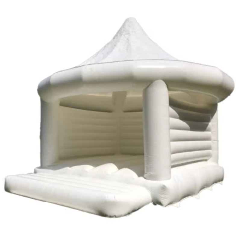 Inflatable White Wedding Bounc - Outdoor Games For Kids 评论和价格