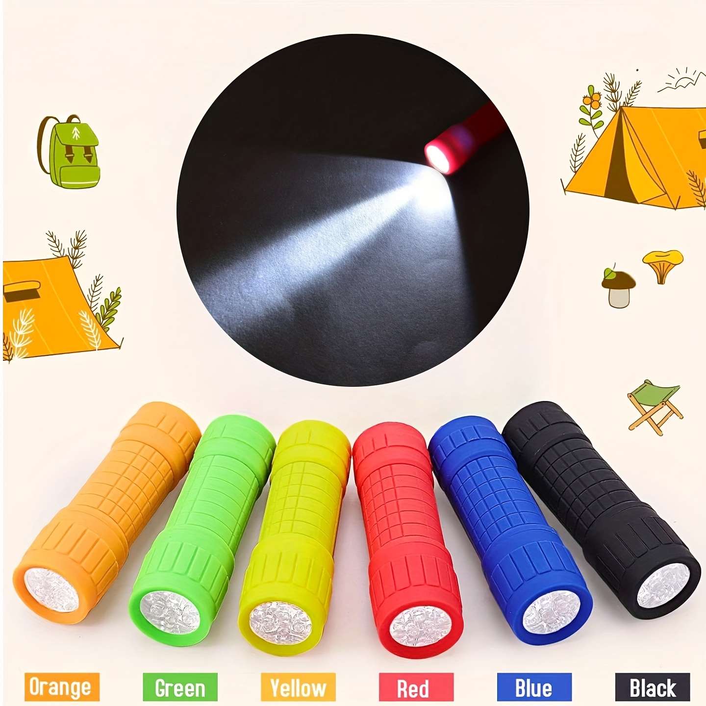 Mini Portable Flashlight Nine  - Outdoor Kid 评论和价格