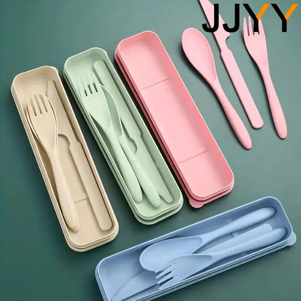Portable Cutlery Set Travel Ca - Kids.Outdoor Utensils 评论和价格