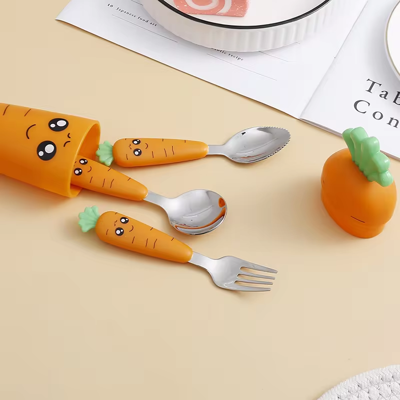 Stainless Steel Carrots Tablew - Kids Outdoor Kitchen Set 评论和价格