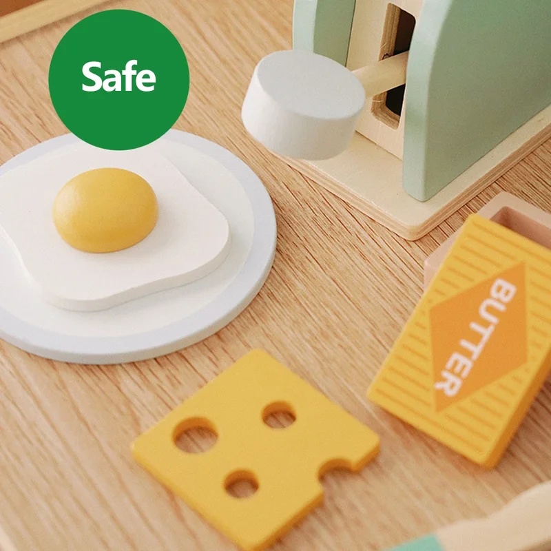 Wooden Simulation Toaster Toy  - Kids Outdoor Kitchen Set 评论和价格
