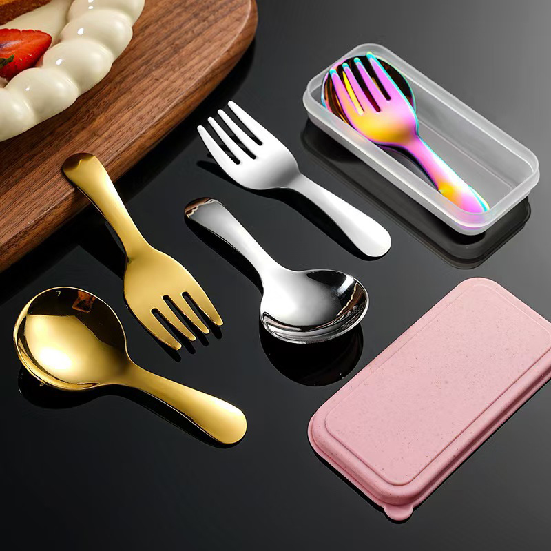 Stainless Steel Portable Utens - Kids.Outdoor Utensils 评论和价格