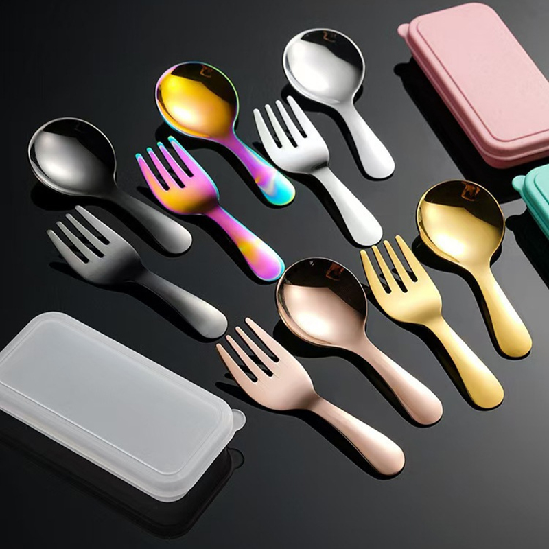Stainless Steel Portable Utens - Kids.Outdoor Utensils 评论和价格
