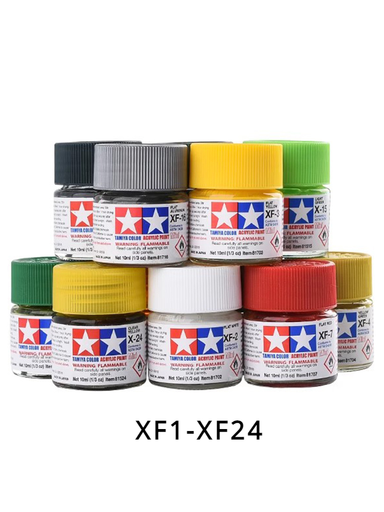 TAMIYA Acrylic Paint XF1-XF24  - Tamiya Model Paint Set 评论和价格
