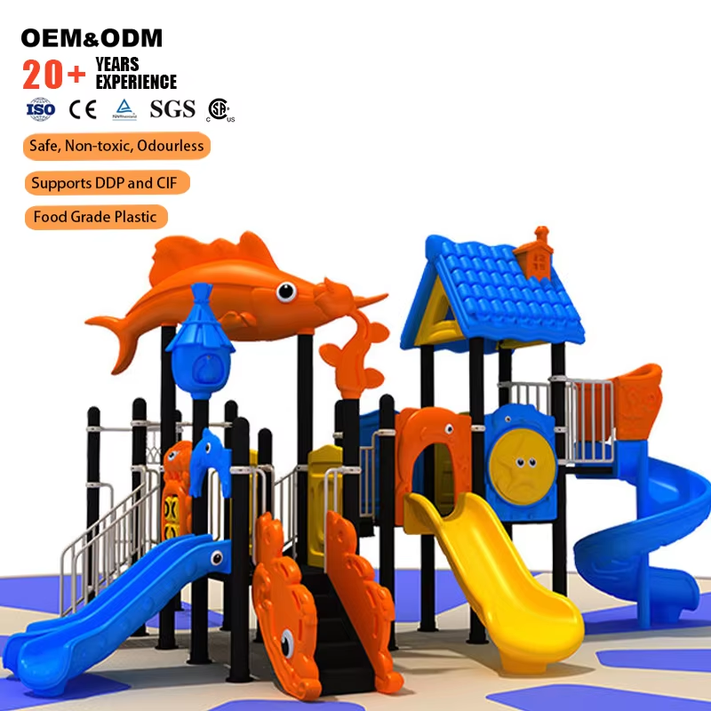 Factory Direct Custom Ocean Th - Kids Outdoor Slide Set 评论和价格