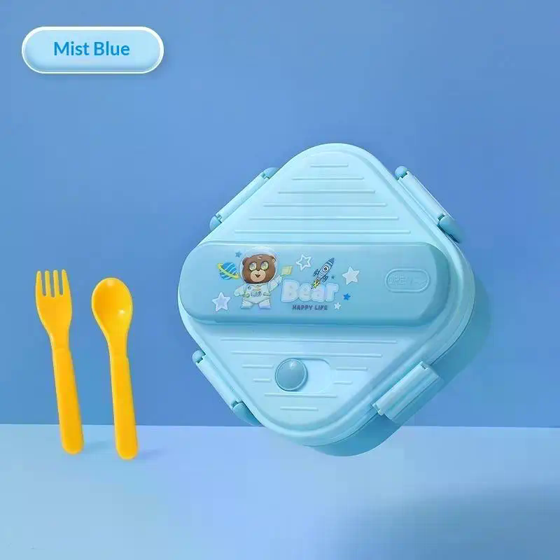 Cute Cartoon Kids 3 Compartmen - Kids.Outdoor Utensils 评论和价格