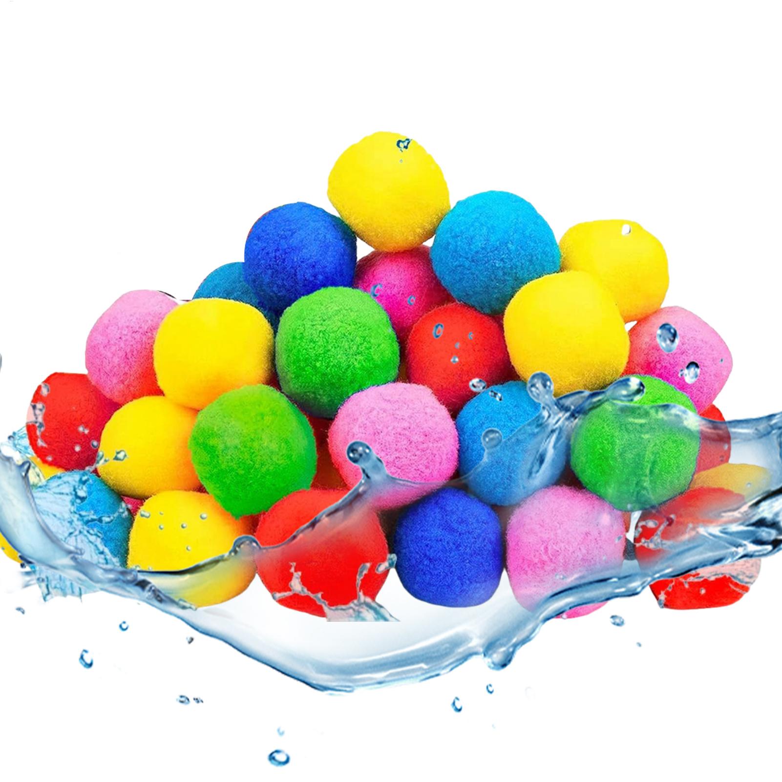 60pcs/set Reusable Water Balls - Kids Outdoor Playground 评论和价格