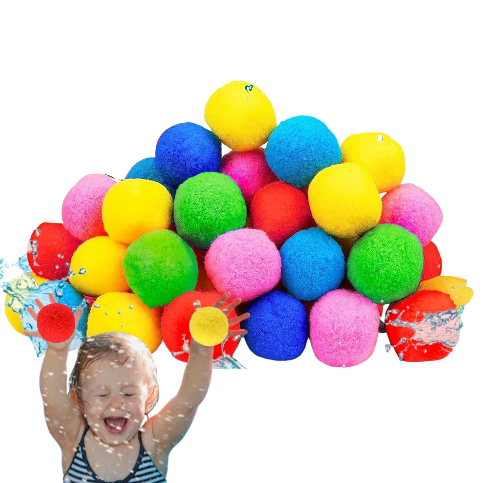 60pcs/set Reusable Water Balls - Kids Outdoor Playground 评论和价格