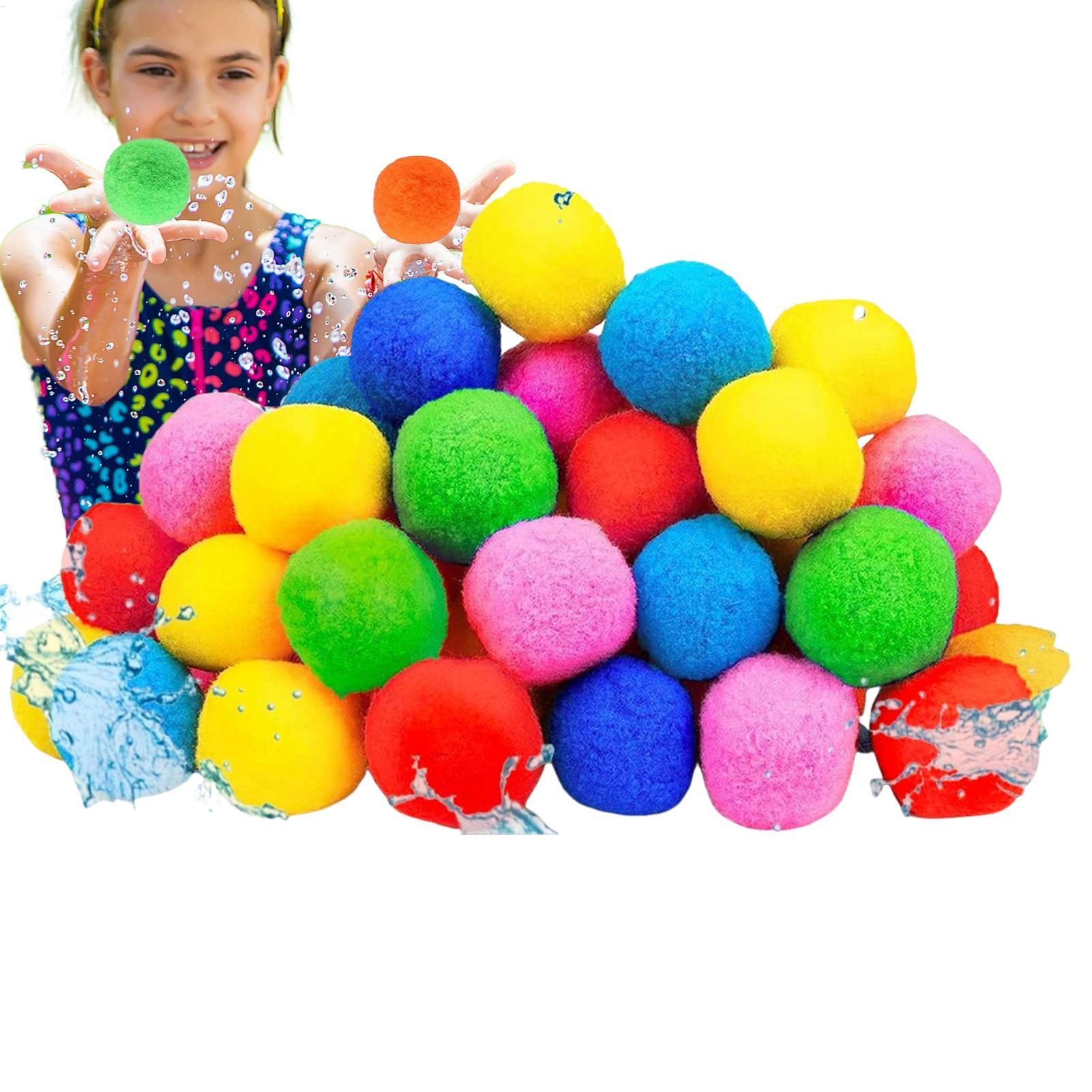 60pcs/set Reusable Water Balls - Kids Outdoor Playground 评论和价格
