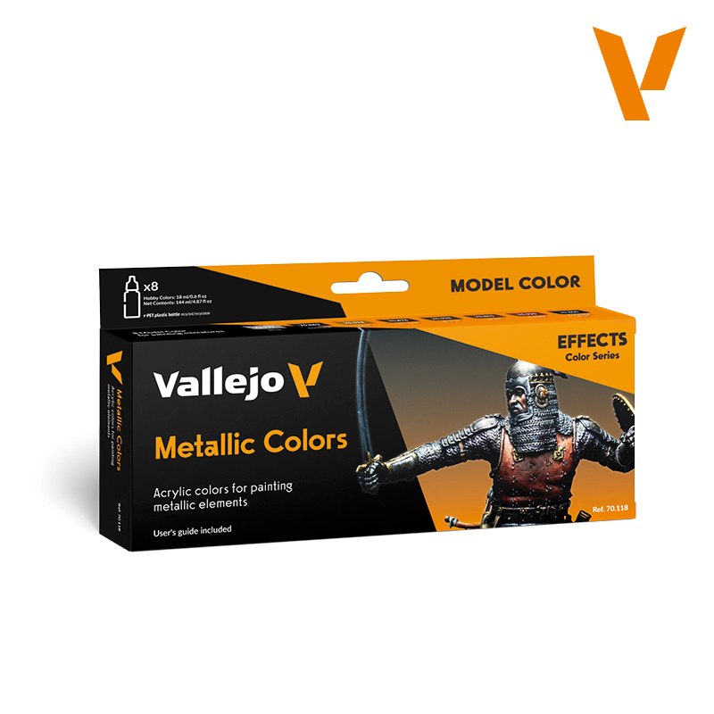 Vallejo 70118 Metallic Color E - Tamiya Model Paint Set 评论和价格