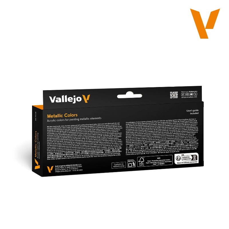 Vallejo 70118 Metallic Color E - Tamiya Model Paint Set 评论和价格