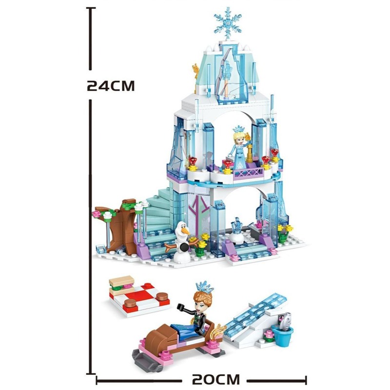 Elsa Ice Castle Building Block - Lego Set Technic 评论和价格