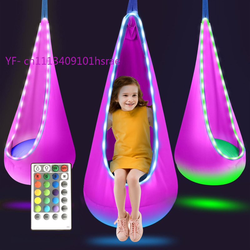 Glowing LED Inflatable Hammock - Kids Outdoor Hanging Chair 评论和价格
