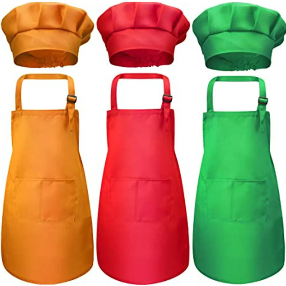 Children Chef Apron Front Pock - Kids Outdoor Kitchen Set 评论和价格