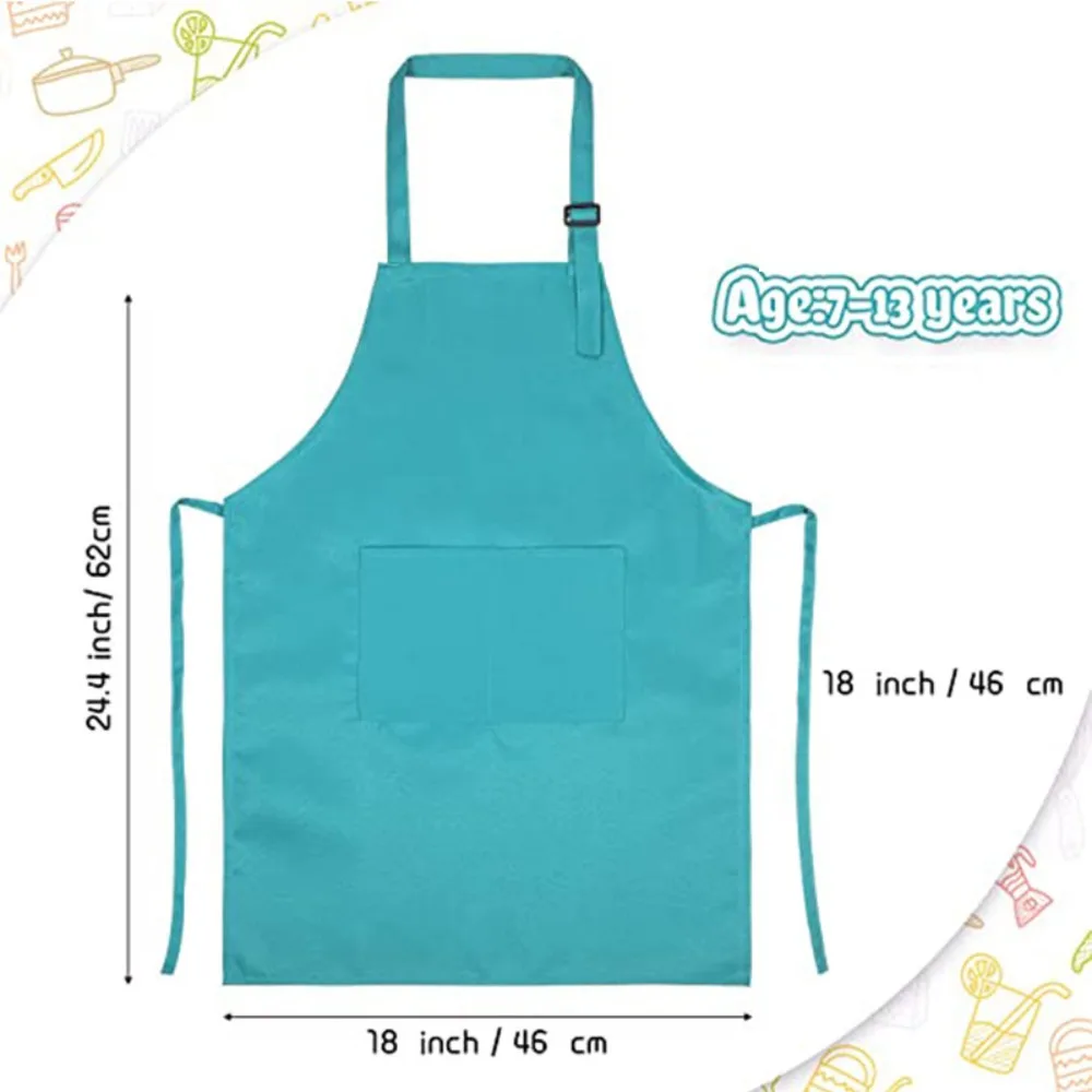 Children Chef Apron Front Pock - Kids Outdoor Kitchen Set 评论和价格