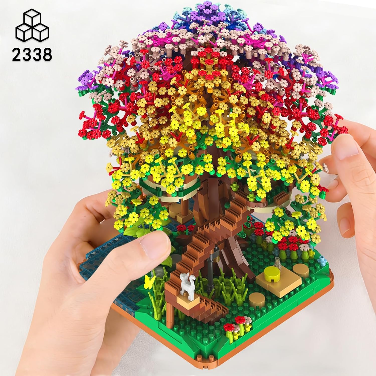 2338PCS DIY Rainbow Tree House - Lego Set Technic 评论和价格