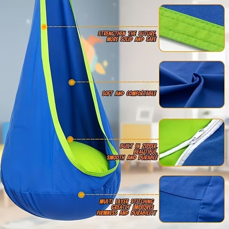 Kids Hanging Chair Indoor Outd - Kids Outdoor Hanging Chair 评论和价格