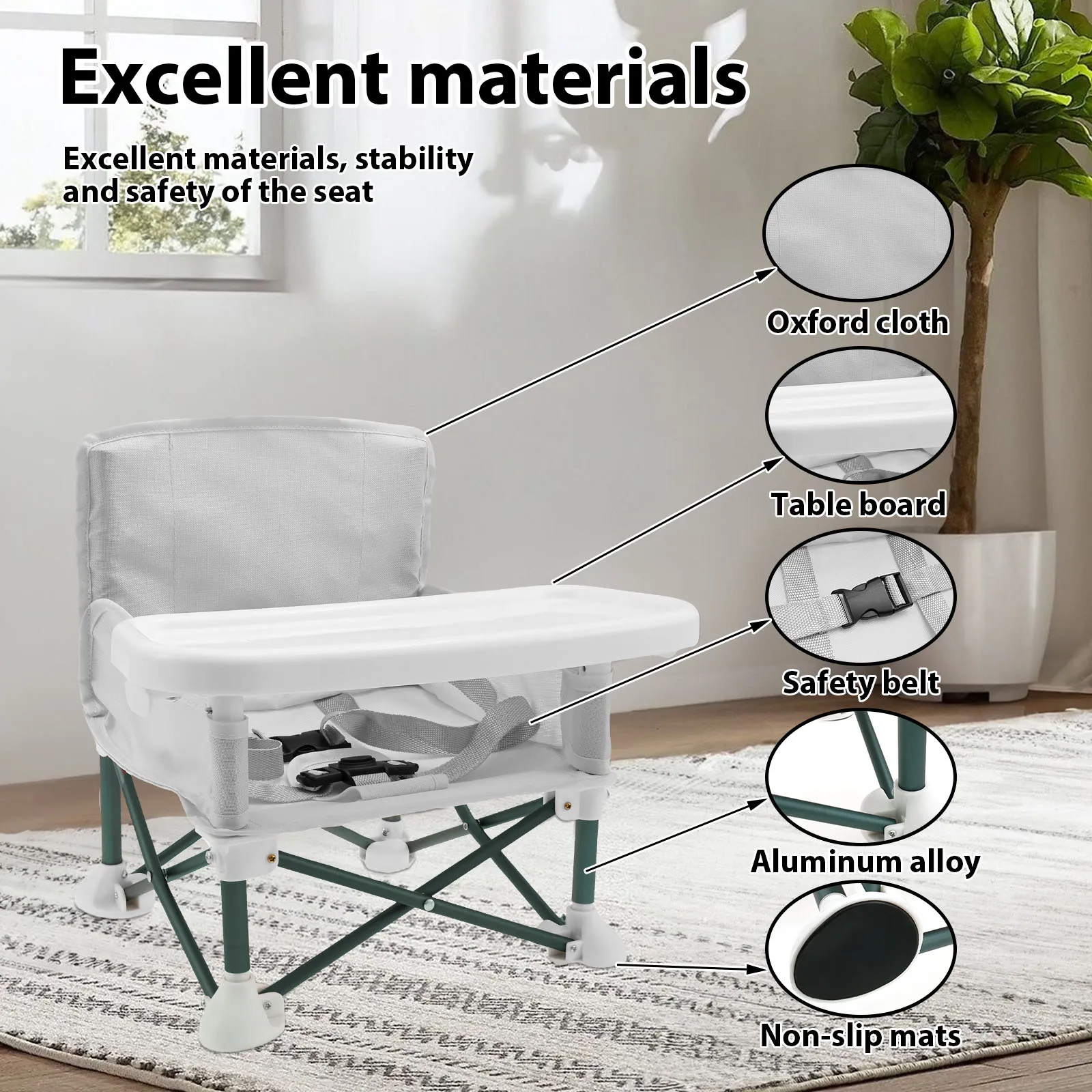 Toddler Booster Seat with Chil - Kids Outdoor Folding Chair 评论和价格