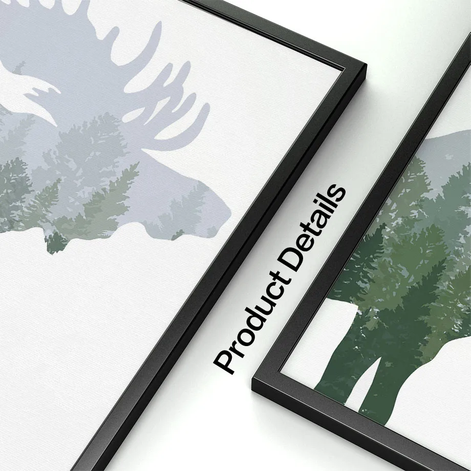 Green Woodland Deer Bear Moose - Kids Outdoor Quotes 评论和价格