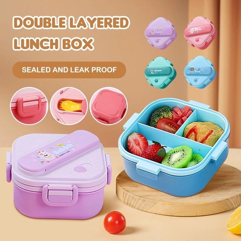 Cute Cartoon Kids Bento Lunch  - Kids.Outdoor Utensils 评论和价格