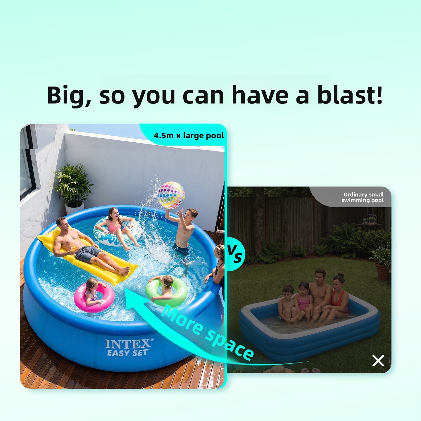 Oversized Inflatable Family Po - Kids Outdoor Water Play 评论和价格