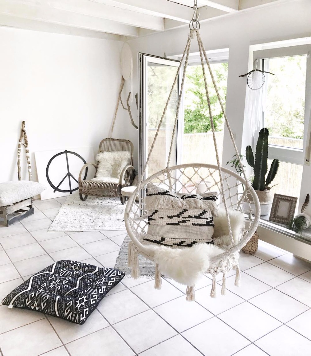 2025 Nordic Garden Handmade Kn - Kids Outdoor Hanging Chair 评论和价格
