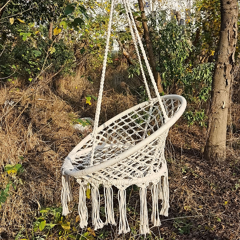 2025 Nordic Garden Handmade Kn - Kids Outdoor Hanging Chair 评论和价格