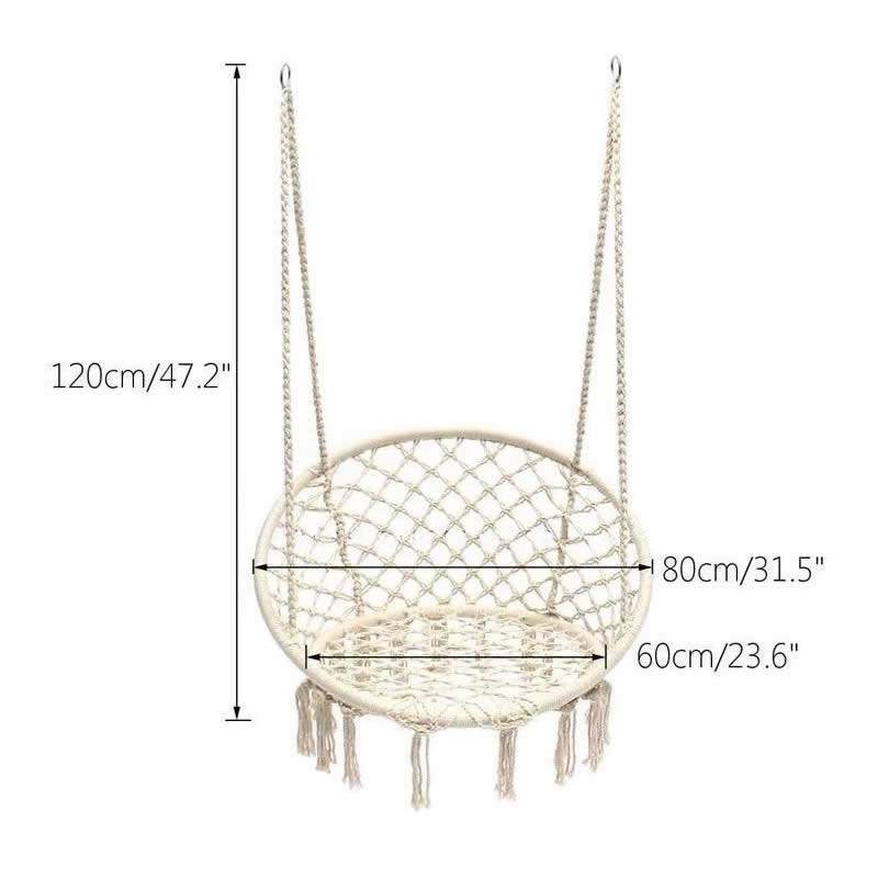 2025 Nordic Garden Handmade Kn - Kids Outdoor Hanging Chair 评论和价格