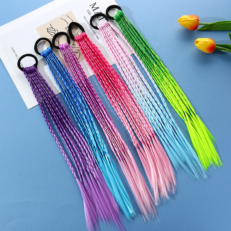 1 PCS New Girls Colorful Wigs  - Kids Outdoor Decor 评论和价格